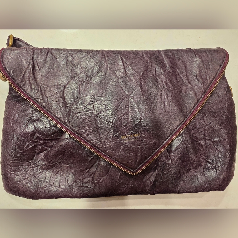 Vintage Matt & Nat Purple Clutch Bag